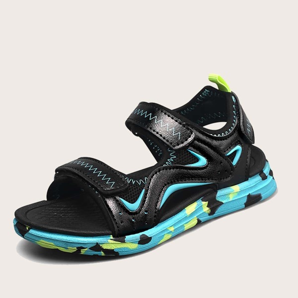 

Boys Velcro Strap Sandals, Black