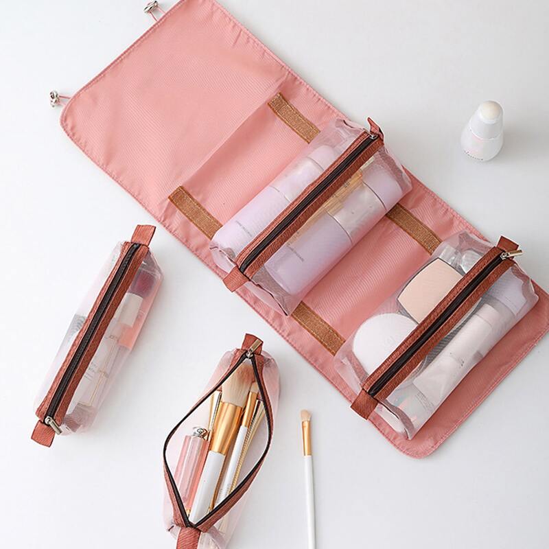 

1pc Cosmetic Storage Bag, Pink