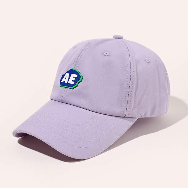 

Letter Decor Baseball Cap, Lilac purple