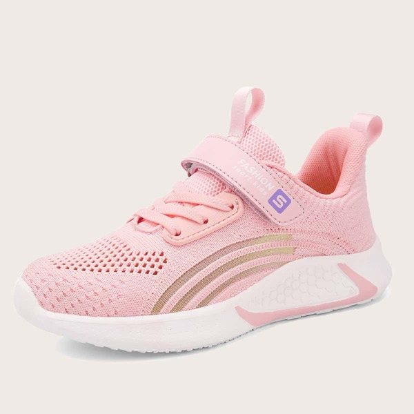

Girls Velcro Strap Sneakers, Pink