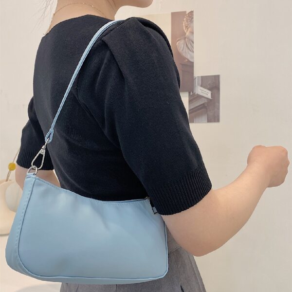 

Minimalist Baguette Bag, Blue