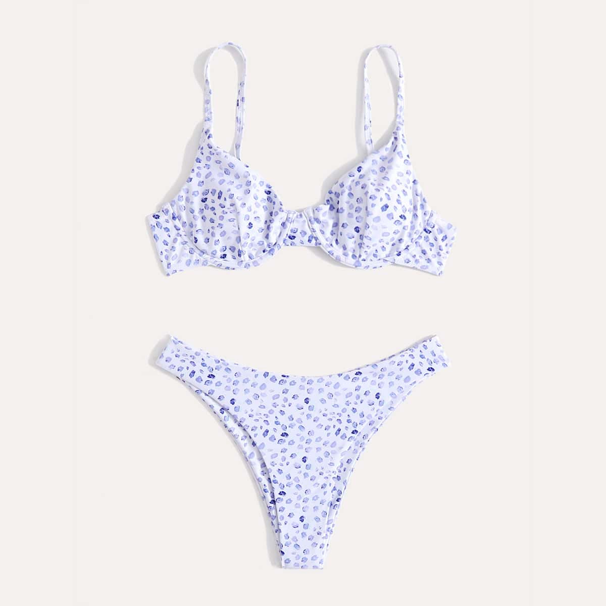 

Ditsy Floral Bikini Swimsuit, Multicolor
