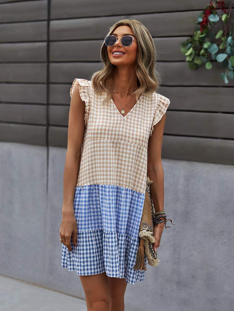 Đầm Xù Kẻ sọc Dễ thương - Nhiều màu - Xem 3