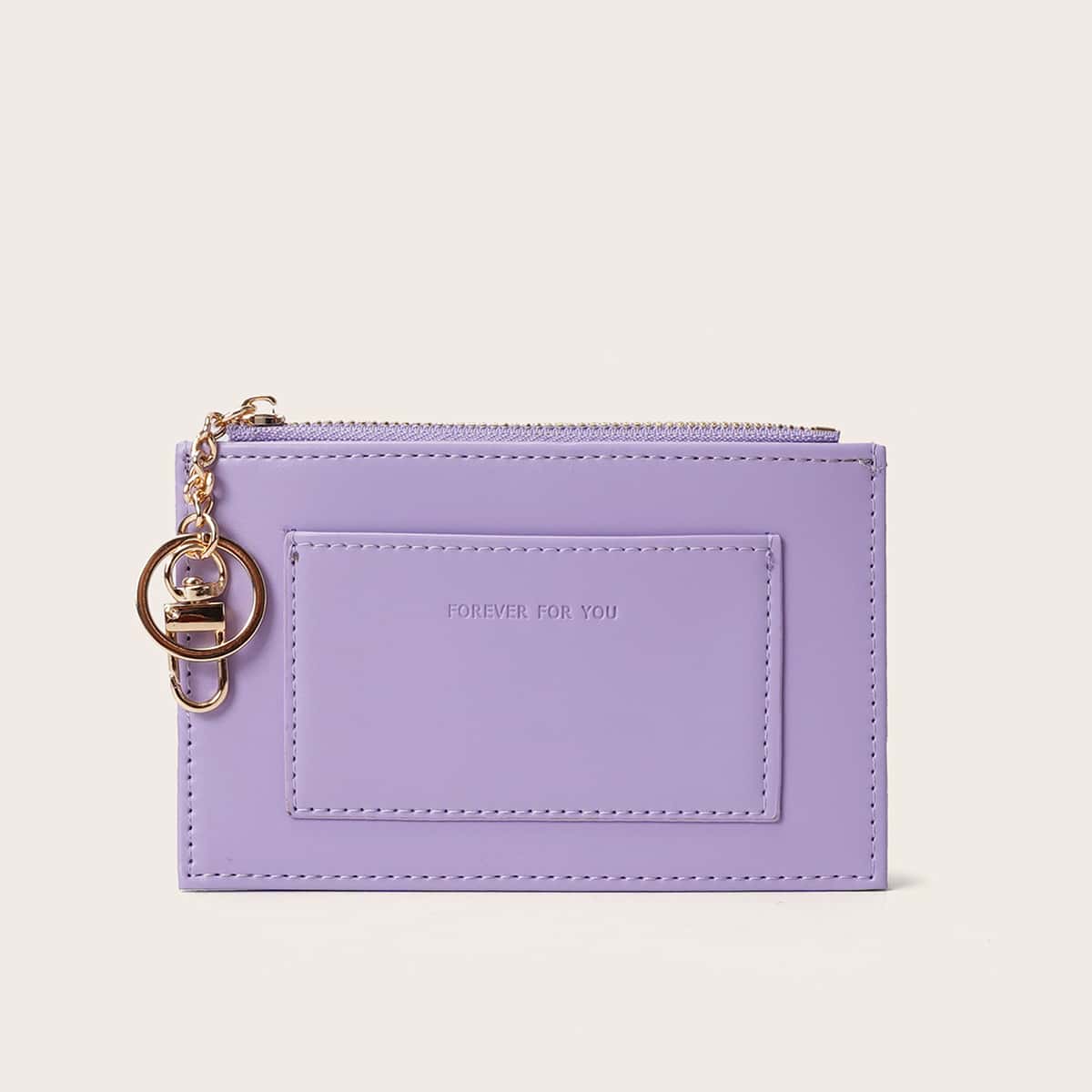 

Minimalist Purse With Card Holder, Purple