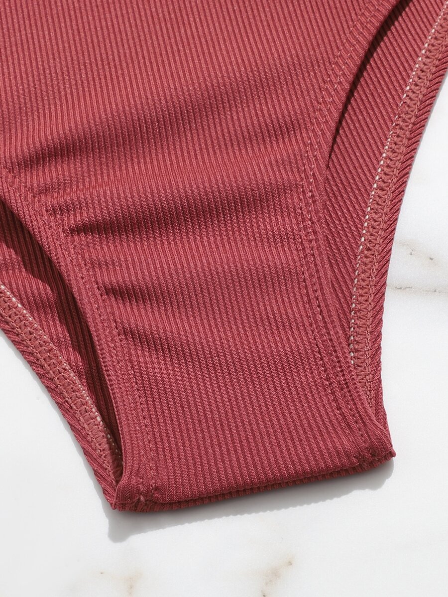 Our Tween Girl Rib Bikini Set Summer Beach is such a vibe - ROMWE