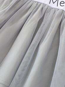 Vestidos bebé Malla en contraste Dibujos animados Dulce - Multicolor - Ver 5