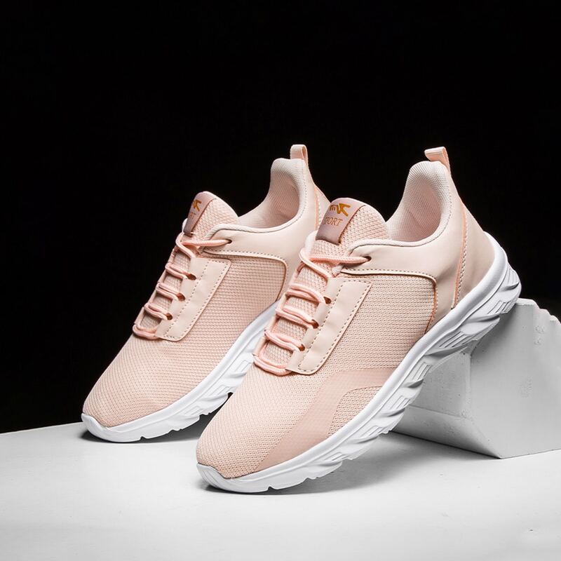 

Lace-up Front Running Sneakers, Pink