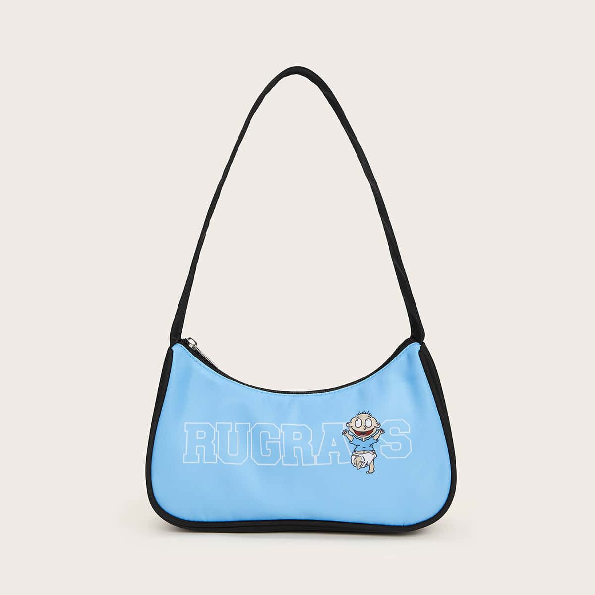 

Cartoon Baguette Bag, Baby blue