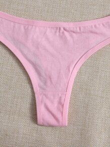 SHEIN Bộ 4 quần lót gợi cảm rắn chắc - Nhiều màu - Xem 3