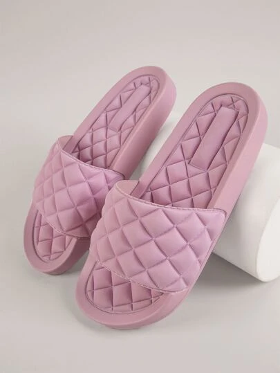 Quilted Puffy Slide Sandals | SHEIN USA