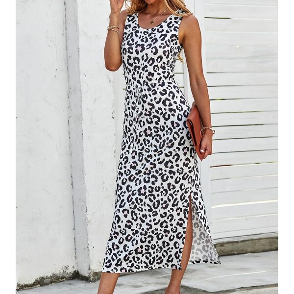 

Cheetah Print Side Split Dress, Multicolor