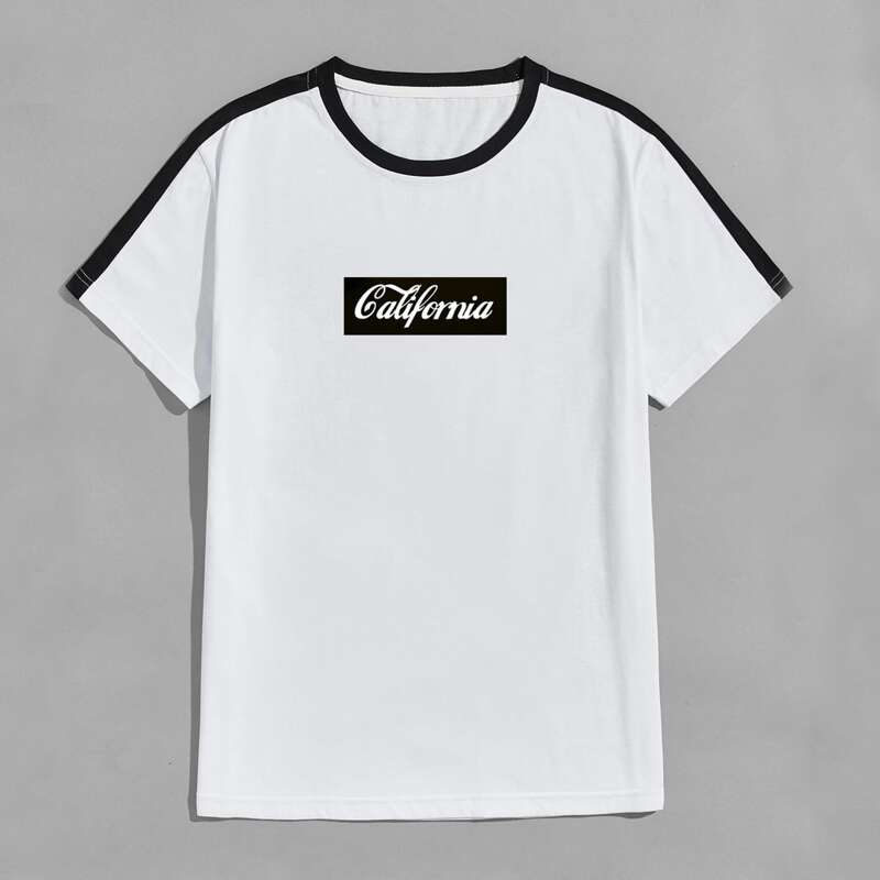 

Guys Letter Graphic Tee, White