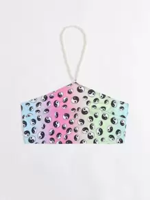 Áo Ngủ Kích Thước Lớn Ngọc trai Tất cả trên in Gợi cảm - Nhiều màu - Xem 3