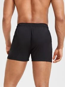 Gym Rark Pantalones cortos deportivos de hombre con bloqueo de color y cintura con cordón, pantalones cortos negros - Negro - Ver 2