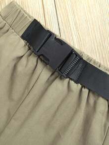 Toddler Girls Rib-knit Tee & Buckle Pants - Multicolor - View 7