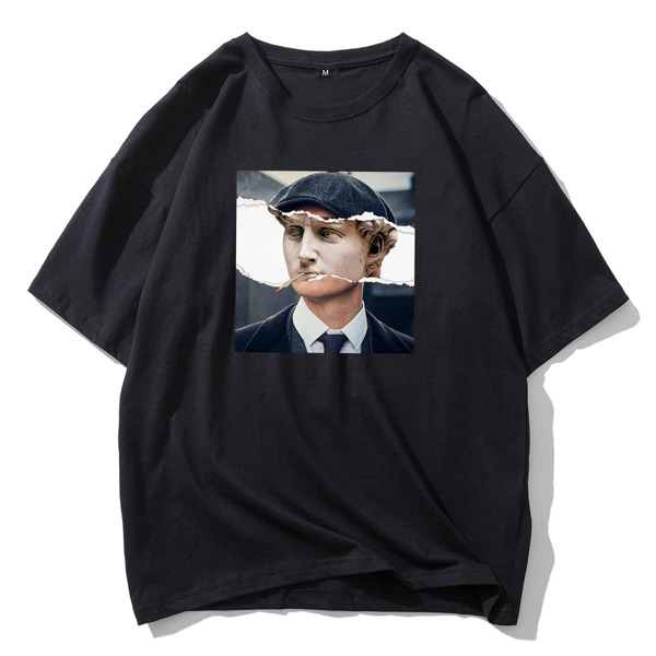 

Men Figure Graphic Tee, Black