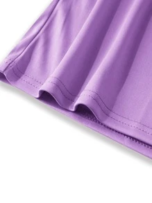 Manfinity Men Slogan Graphic Short Sleeve Tee - Lilac Purple - View 4