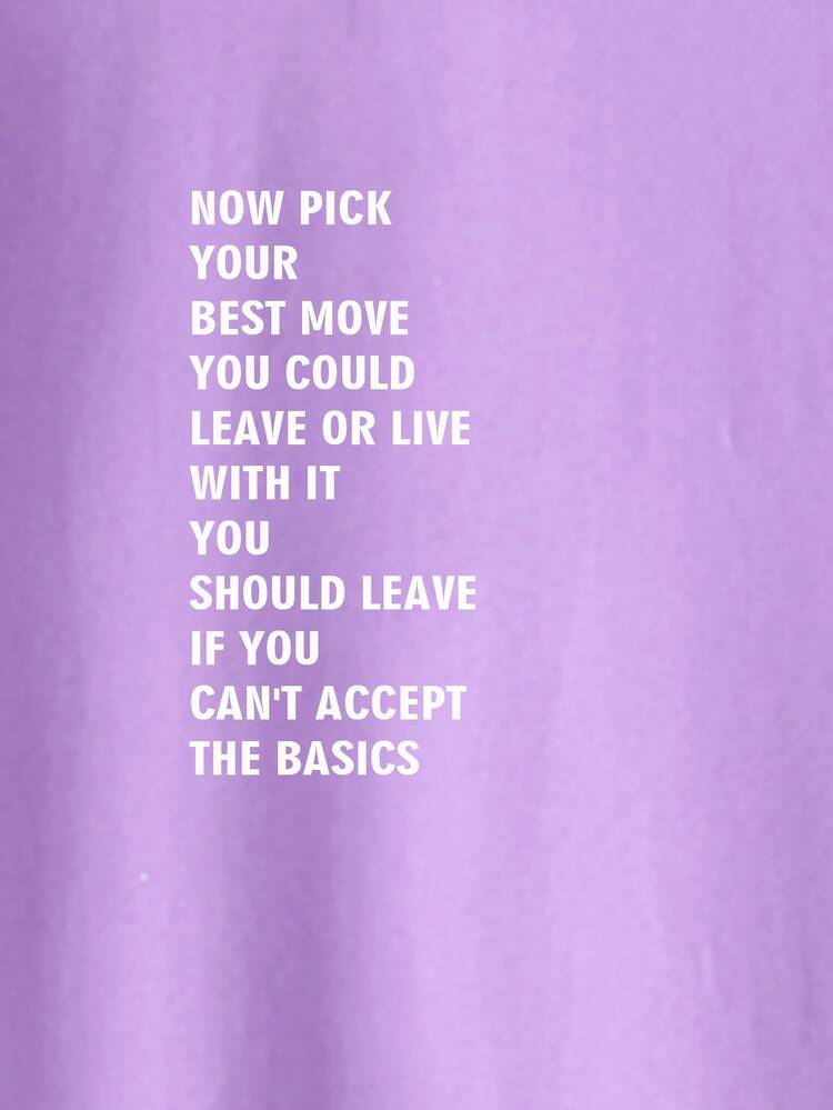 Manfinity Men Slogan Graphic Short Sleeve Tee - Lilac Purple - View 5