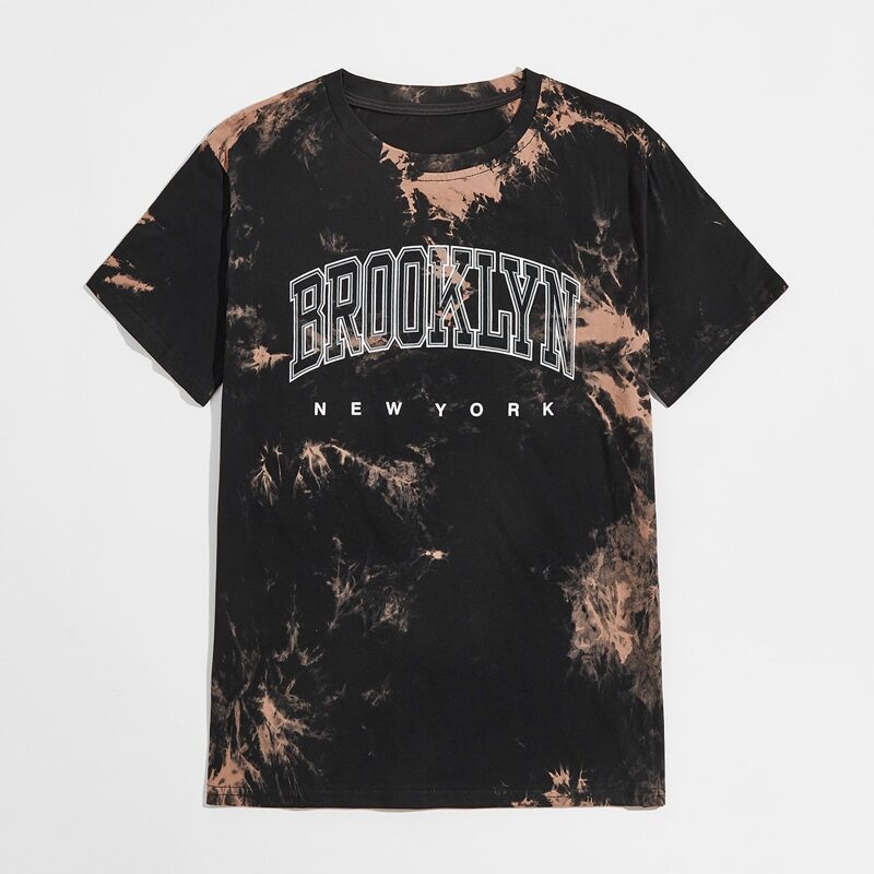 

Guys Letter Tie Dye Tee, Multicolor