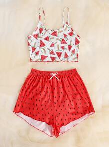 Bộ mặc nhà Nơ Bướm Rau quả Dễ thương - Nhiều màu - Xem 3