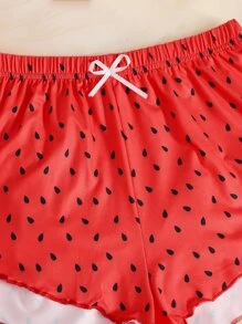 Bộ mặc nhà Nơ Bướm Rau quả Dễ thương - Nhiều màu - Xem 4