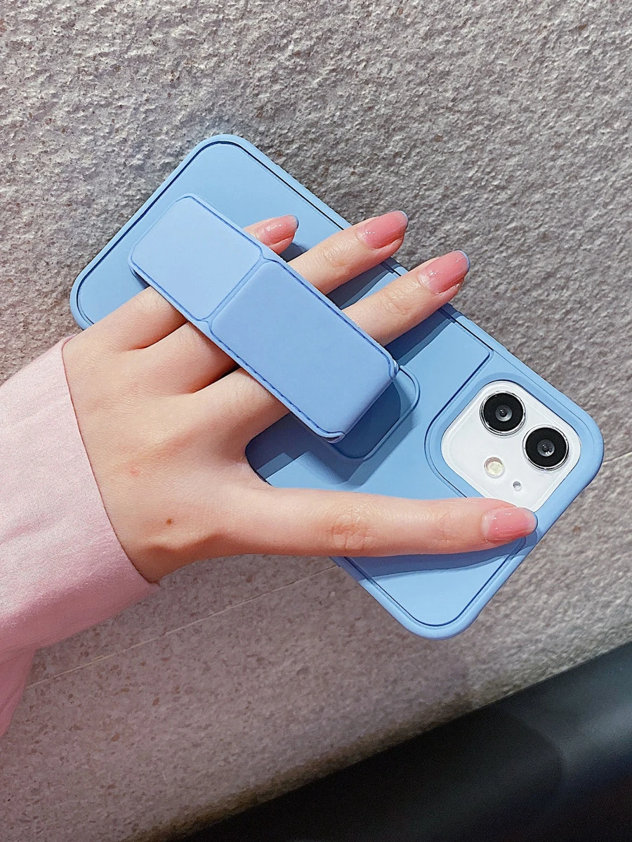 手掌帶支架手機殼 - 藍色 - 查看 1