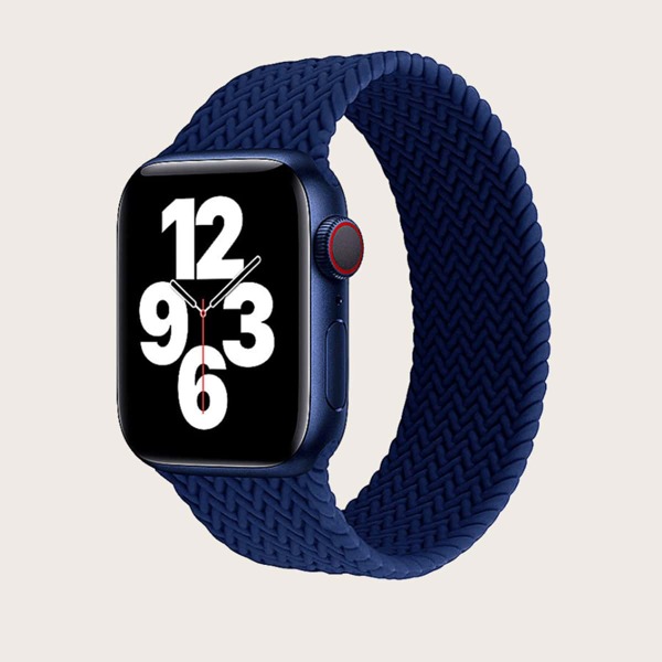

Elastic Silicone Apple Watchband, Blue