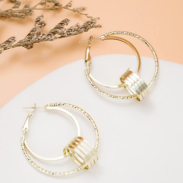 

Layered Hoop Earrings, Gold