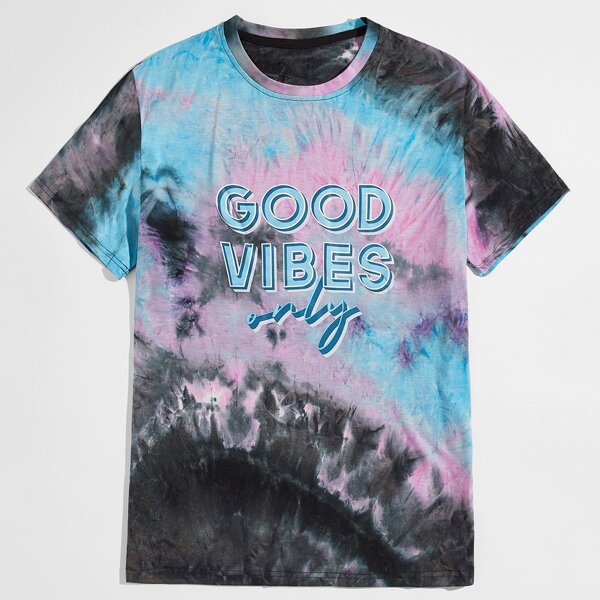 

Guys Letter Tie Dye Tee, Multicolor