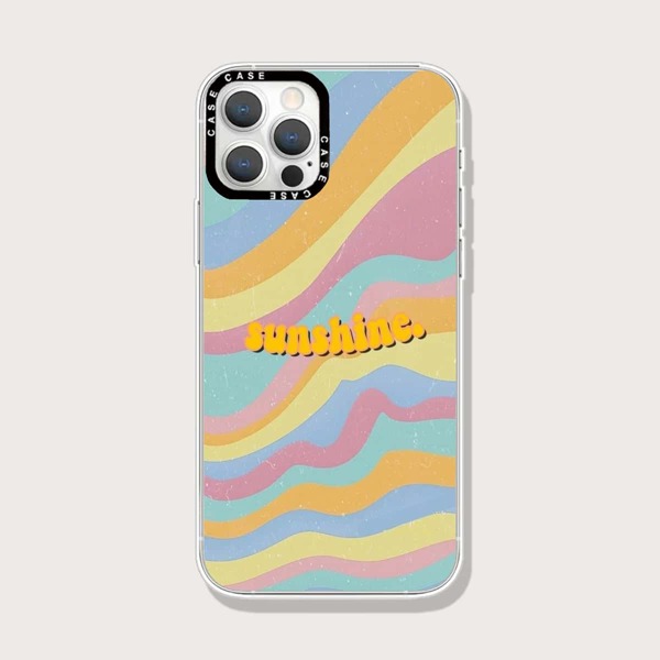 

Letter Graphic Phone Case, Multicolor