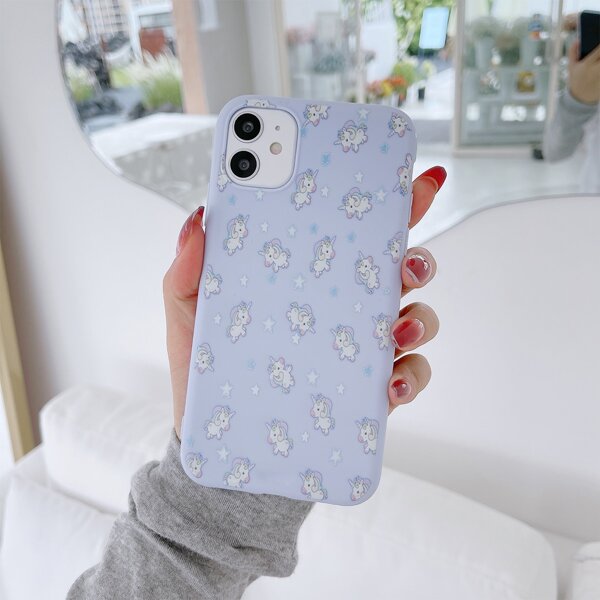 

Cartoon Unicorn Phone Case, Multicolor