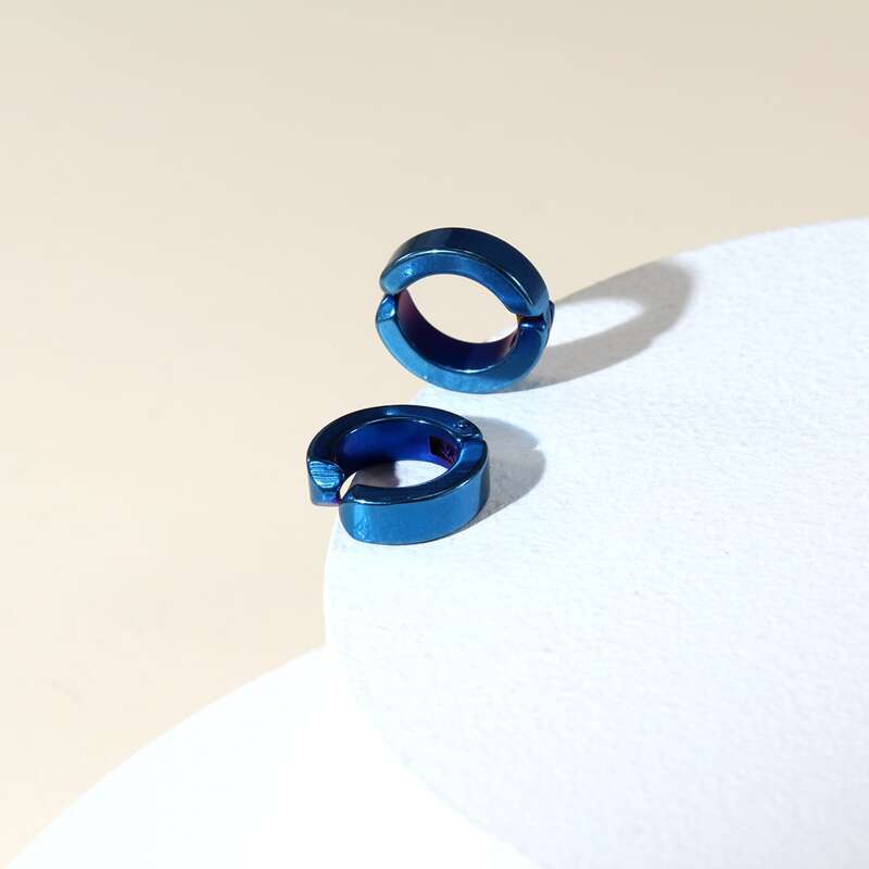 

2pcs Guys Minimalist Ear Cuff, Blue
