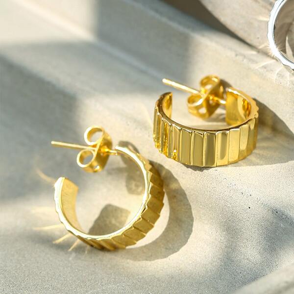 

Gold Plated Hoop Earrings