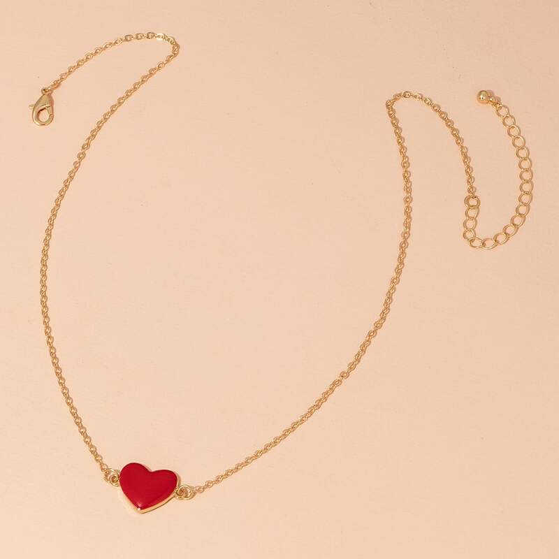 

Heart Pendant Necklace, Gold