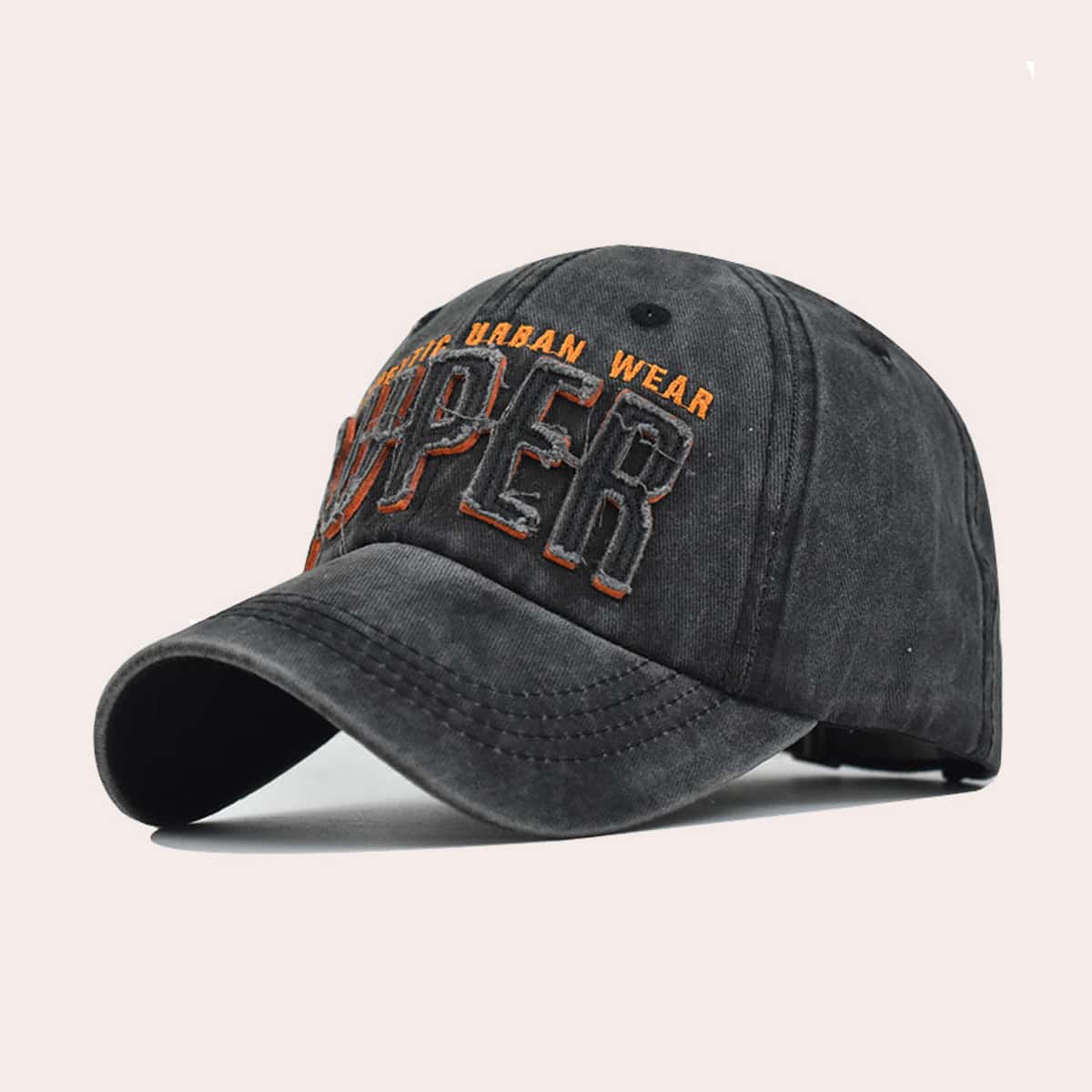 

Guys Letter Baseball Cap, Black