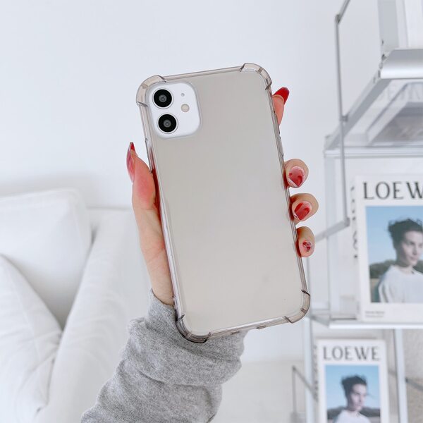 

Clear Phone Case, Brown