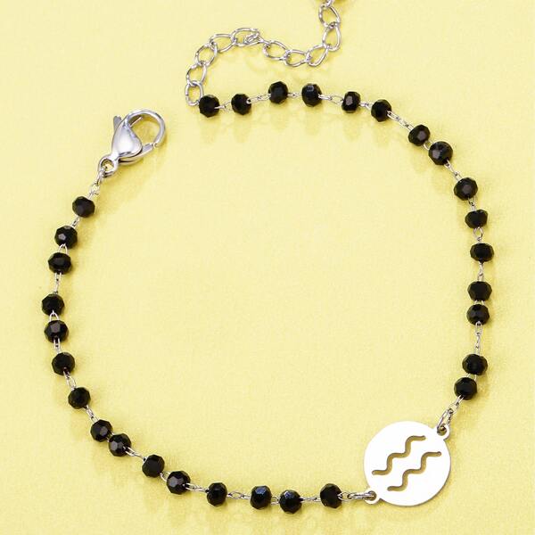 

Constellation Sign Decor Bracelet, Silver