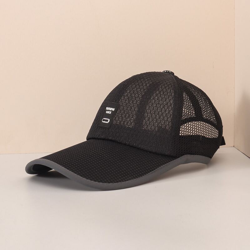 

Guys Label Decor Baseball Cap, Black