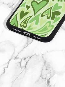 心形圖案手機殼 - 綠色 - 查看 3