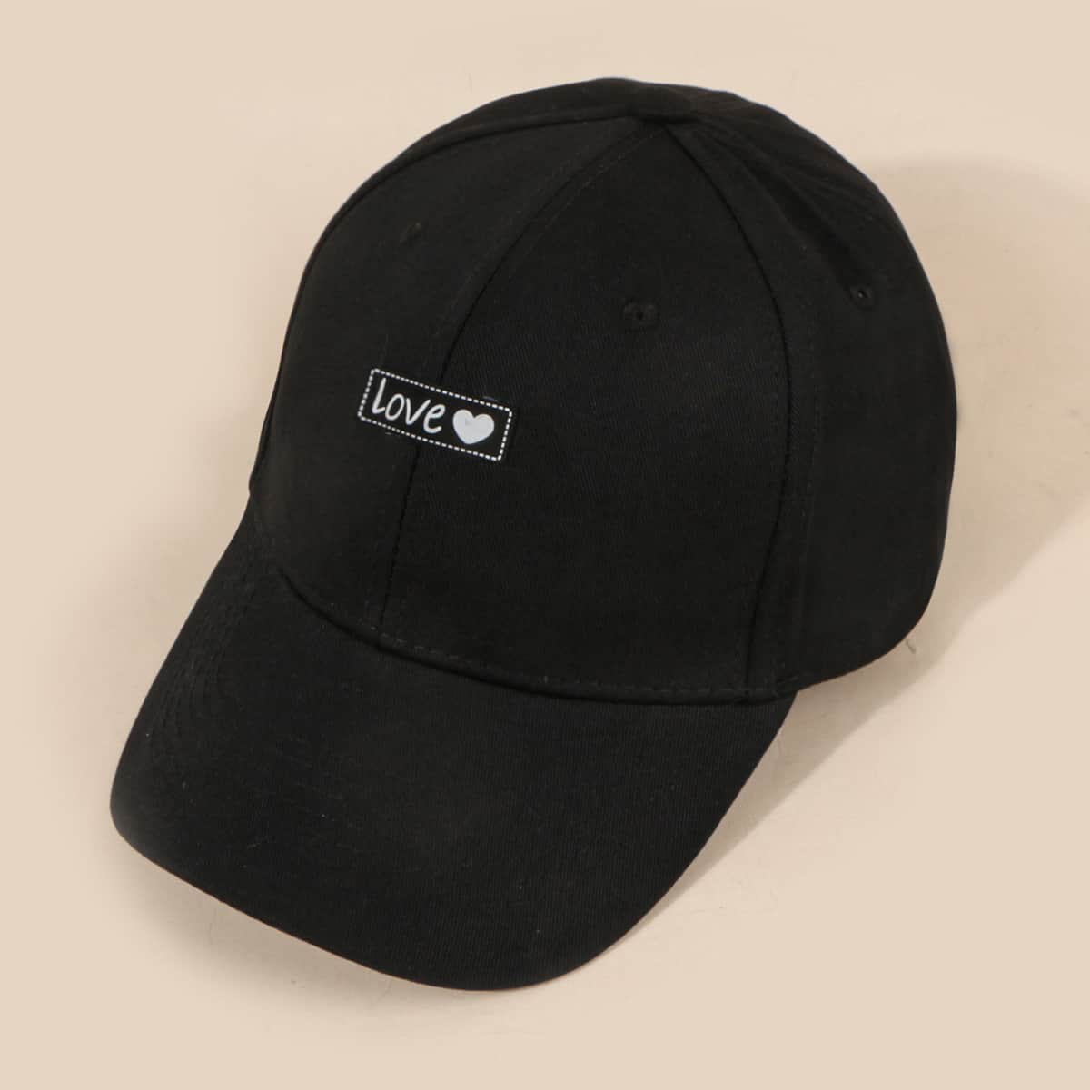 

Guys Letter Baseball Cap, Black