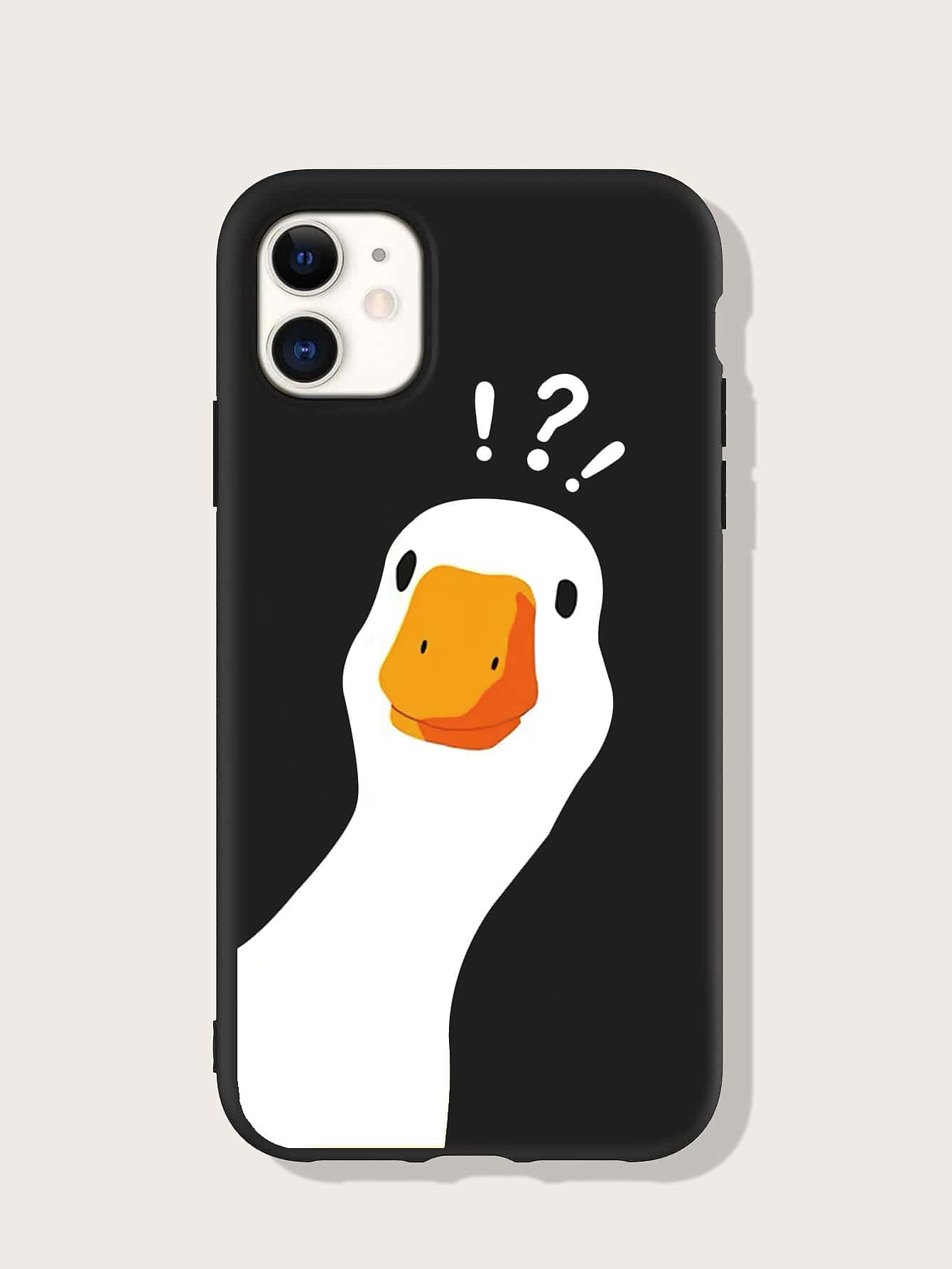 Hộp đựng điện thoại vịt hoạt hình - màu đen - Xem 1