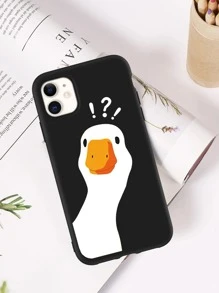 Hộp đựng điện thoại vịt hoạt hình - màu đen - Xem 2