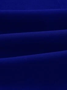 Ellevyn Top unicolor con diseño fruncido - azul real - Ver 4