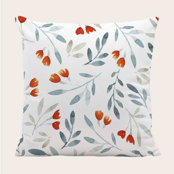 

Plants Print Cushion Cover Without Filler, Multicolor