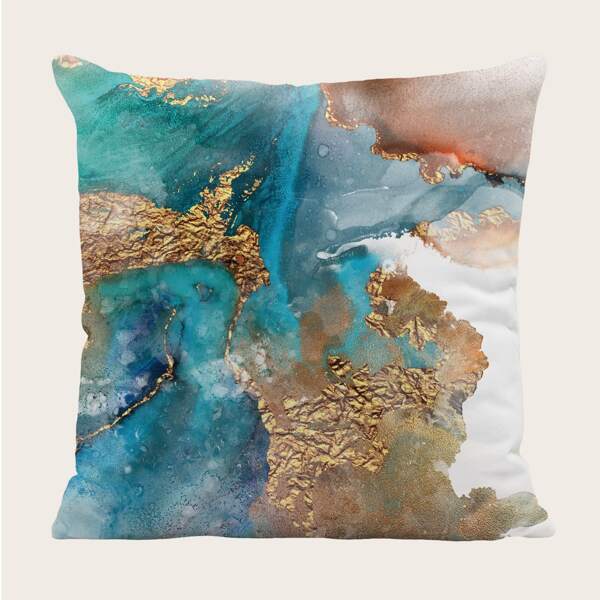 

Marble Pattern Cushion Cover Without Filler, Multicolor