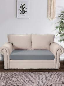 1入組素色沙發坐墊套 - 灰色 - 查看 1