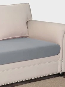 1入組素色沙發坐墊套 - 灰色 - 查看 4