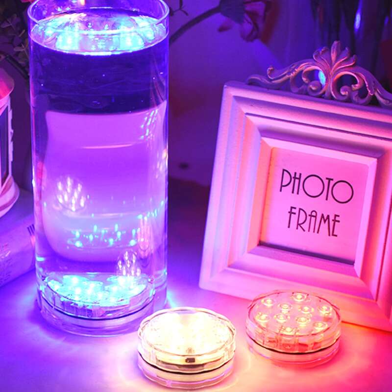 

1pc Remote Control Colored Waterproof Lamp, Multicolor