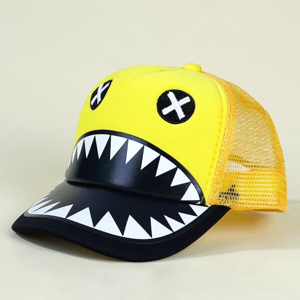 

Baby Cartoon Graphic Baseball Cap, Yellow