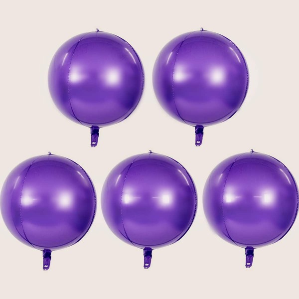 

5pcs Metallic Balloon Set, Purple